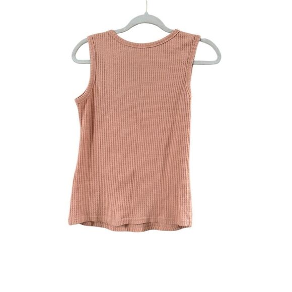 Peach Sleeveless V Neck Blouse Size Small - Picture 8 of 8